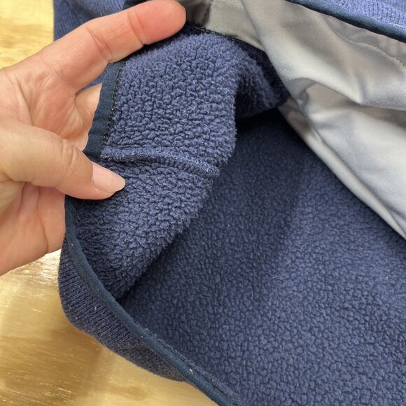 L.L. Bean 1/4 Snap Sweater Fleece Pullover Youth Size XL 18 Blue Outdoors Nature - Picture 7 of 12
